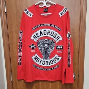 Headrush Red Long Sleeve Men's Tee